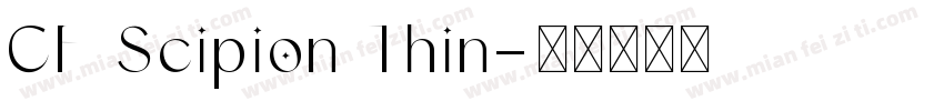 CF Scipion Thin字体转换